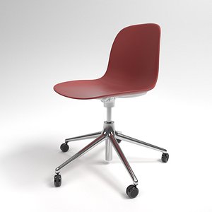 3D model interior normann form swivel chair