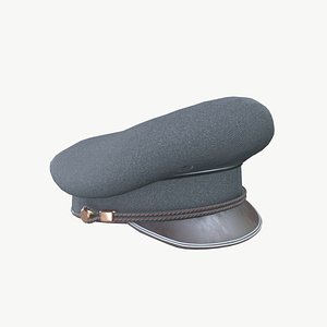 Officer cap 3D model
