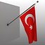 flag wall table 3D model