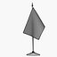flag wall table 3D model