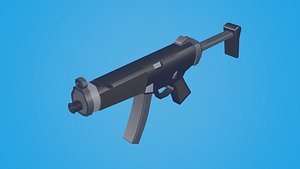 MP5 Weapon with Bullet 3D model