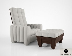 promemoria reclining armchair 3d max