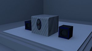 stereo speaker 3D model