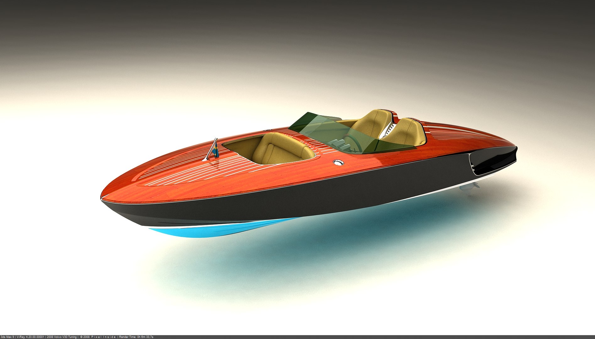 3D boat speedboat retro - TurboSquid 1675978