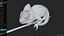 3D M0008 Z-Brush 3d Model Chameleon model