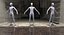 3D rigged mannequins man
