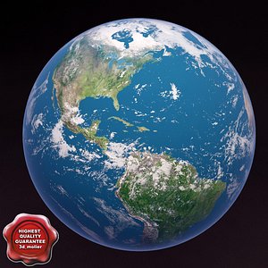 3d model realistic earth