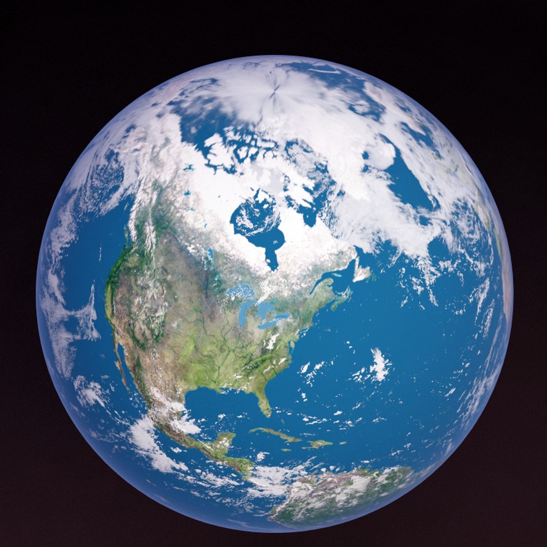 3d Model Realistic Earth