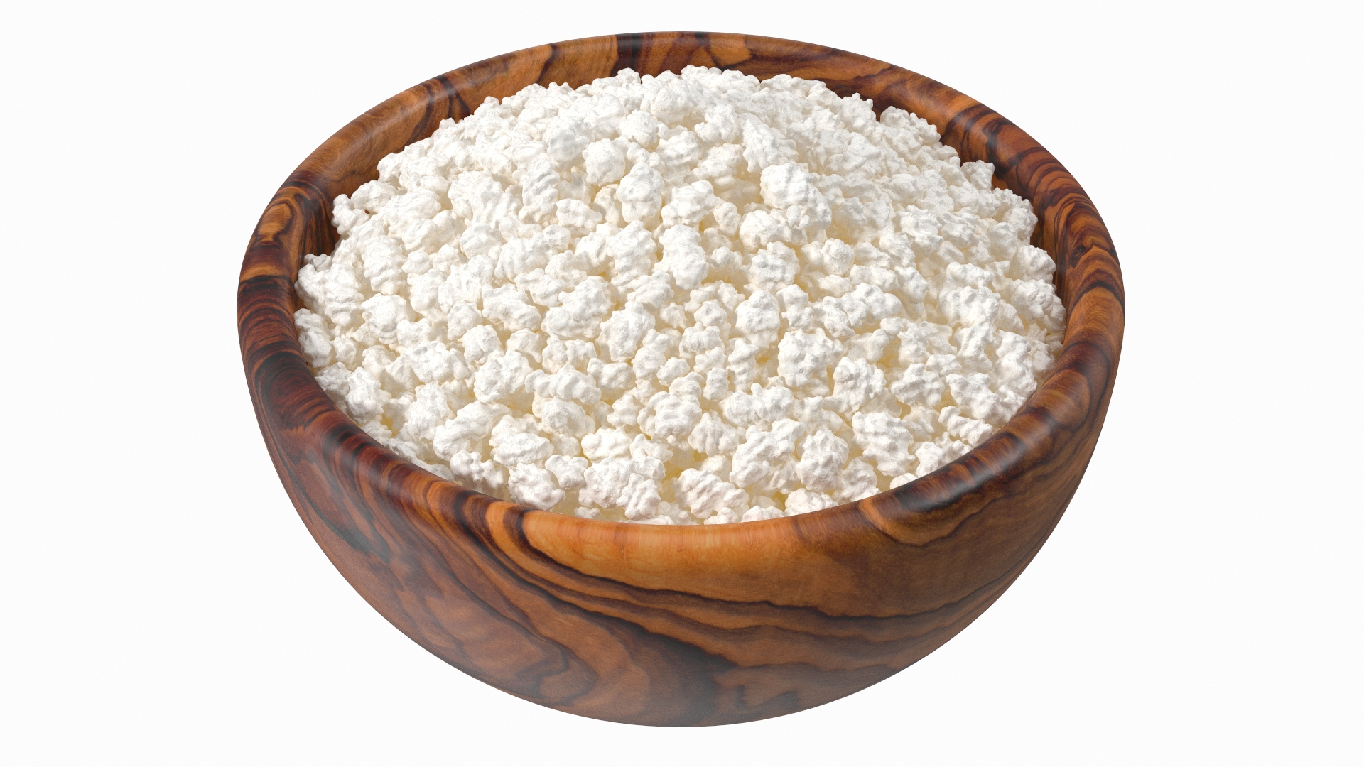Cottage Cheese Wood Bowl 3D - TurboSquid 1861431