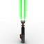 Star Wars Luke Skywalker Lightsaber 2 Used 3D Model