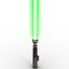 Star Wars Luke Skywalker Lightsaber 2 Used 3D Model