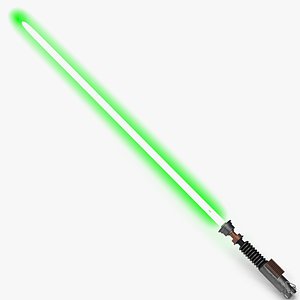 Star Wars Luke Skywalker Lightsaber 2 Used 3D Model