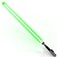 Star Wars Luke Skywalker Lightsaber 2 Used 3D Model