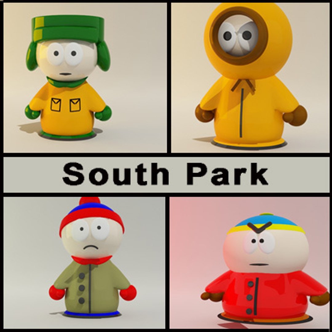 Edited south park characters