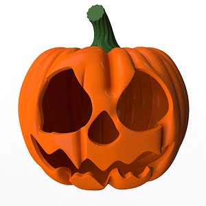 Pumpkin Monster Halloween 3D