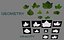 Ivy leaf pack 1 for Vray