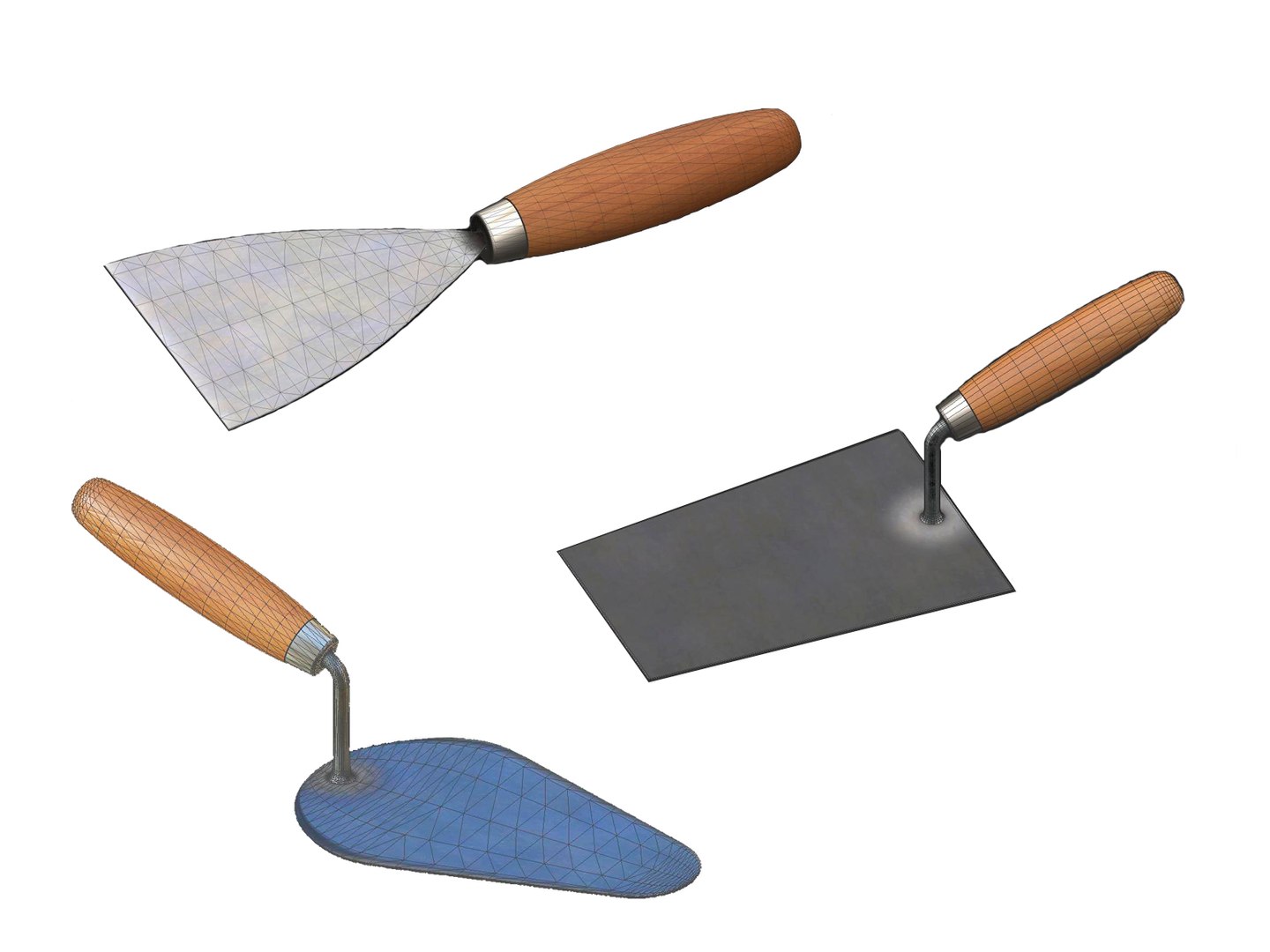 Construction Tools Trowel Model - TurboSquid 1598640