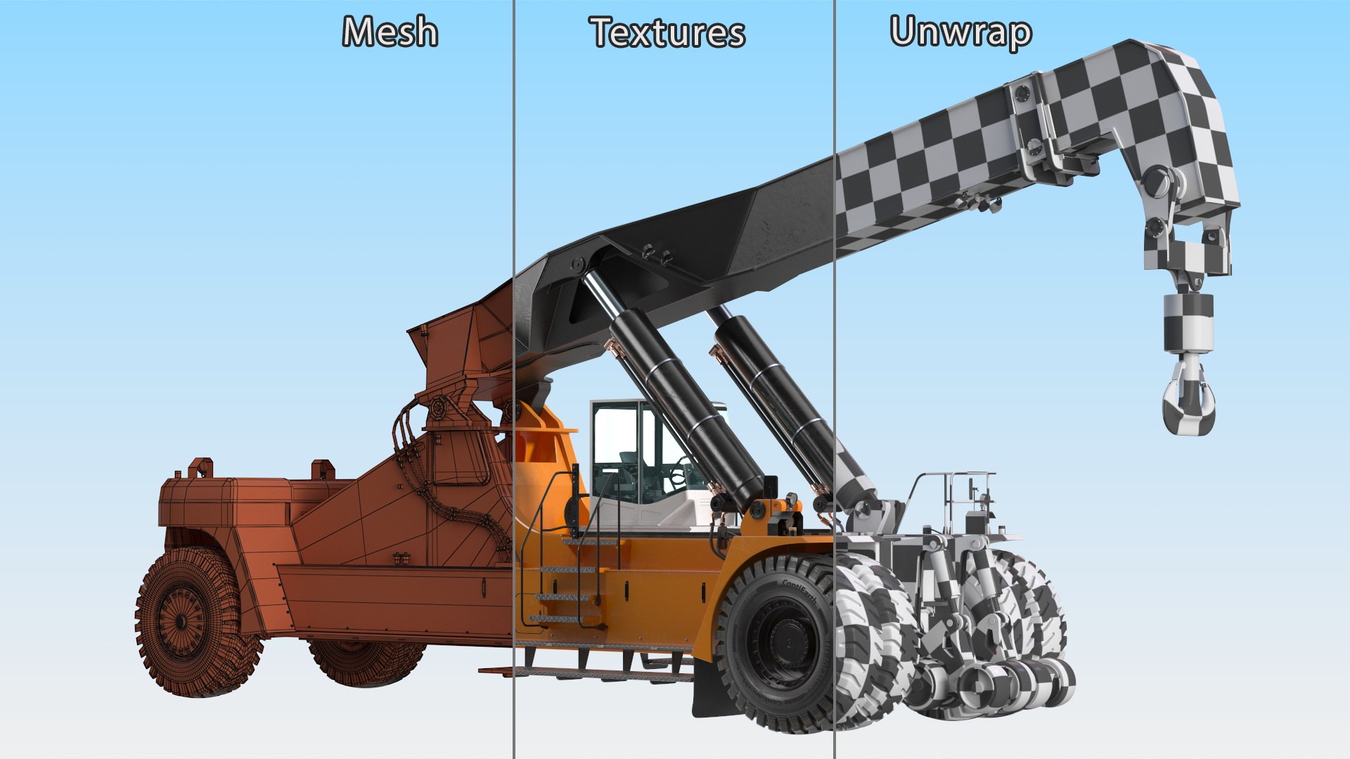 Reachstacker Container Loader Rigged 3D Model - TurboSquid 2296451