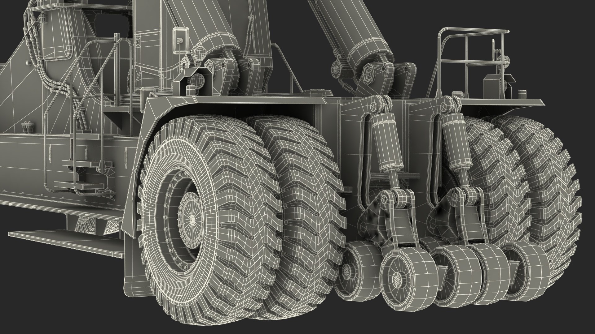 Reachstacker Container Loader Rigged 3D Model - TurboSquid 2296451