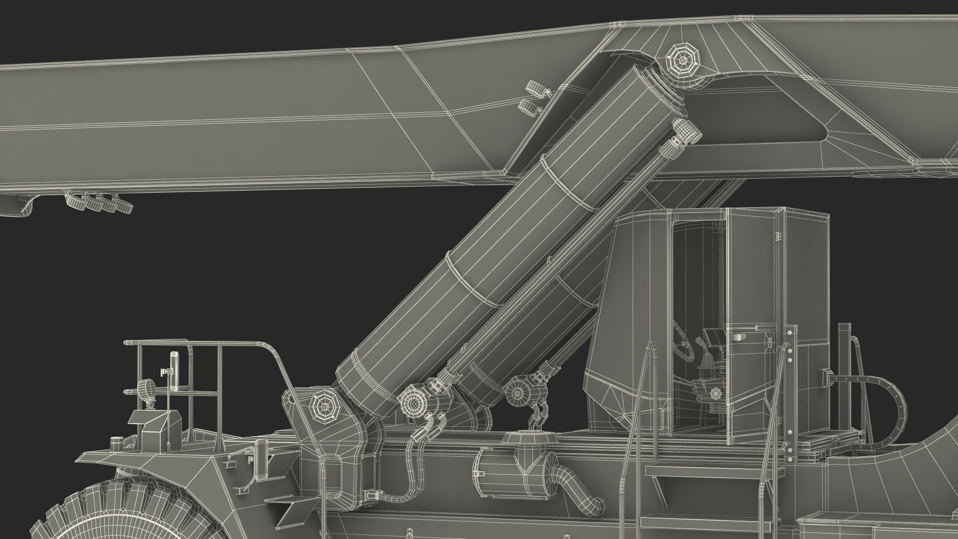 Reachstacker Container Loader Rigged 3D Model - TurboSquid 2296451