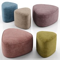 Pebble ottoman West Elm