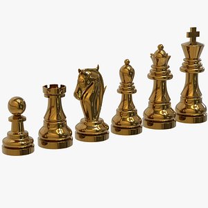 3D wooden chess rook - TurboSquid 1344676