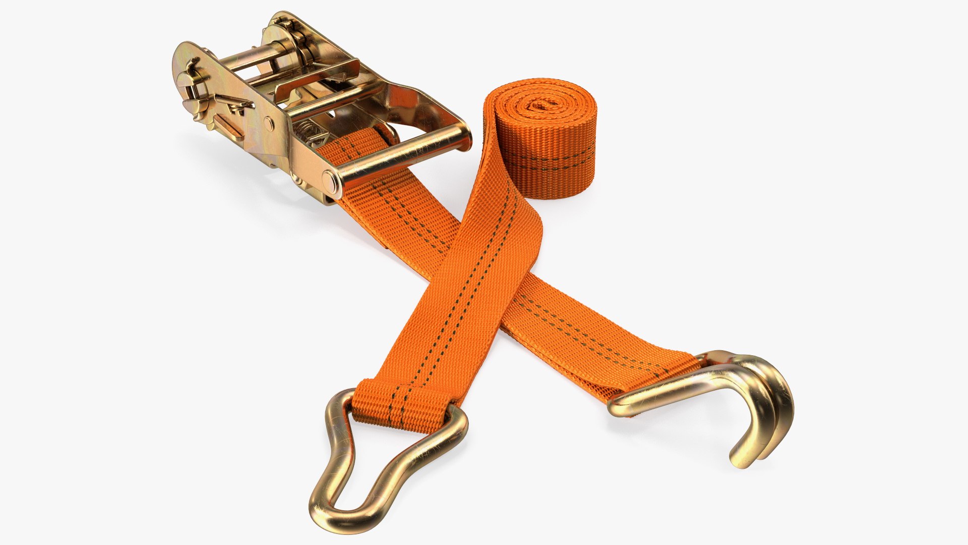 Heavy Duty Ratchet Strap 3D model preview