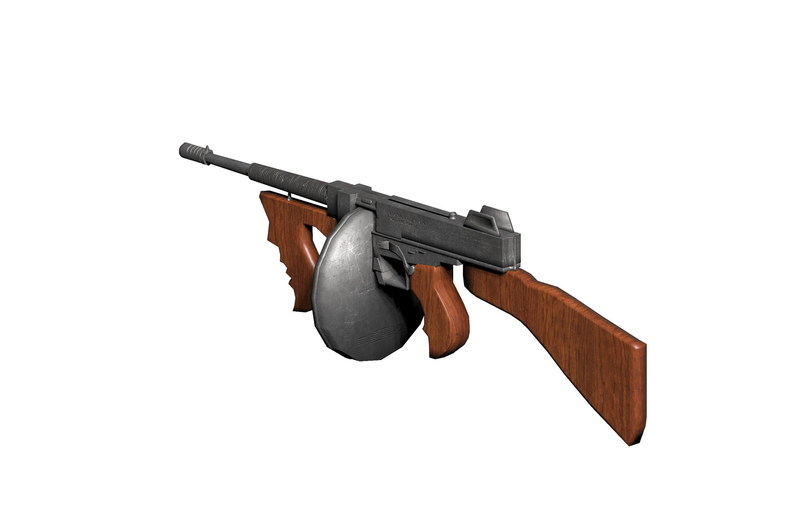 Thompson Sub Machine Gun M1928 3D - TurboSquid 2192279