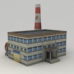 3d industrial building model