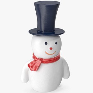 3D model snowman hat
