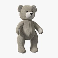 Teddy Bear Light Color Rigged for Cinema 4D
