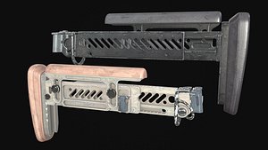 PBR gameready Zenitco PT-1 Stock for AK
