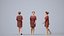 Basics0504 - A set containing 5 models of male and female adults walking in casual attire in public