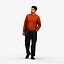 Basics0504 - A set containing 5 models of male and female adults walking in casual attire in public