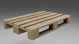 Low Poly Epal Pallet - Game Engine Optimized