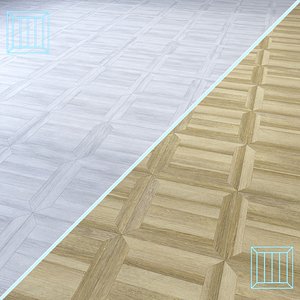 Parquet - Laminate - Wooden floor 2 in 1 3D