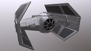 darth vader tie fighter 3D model