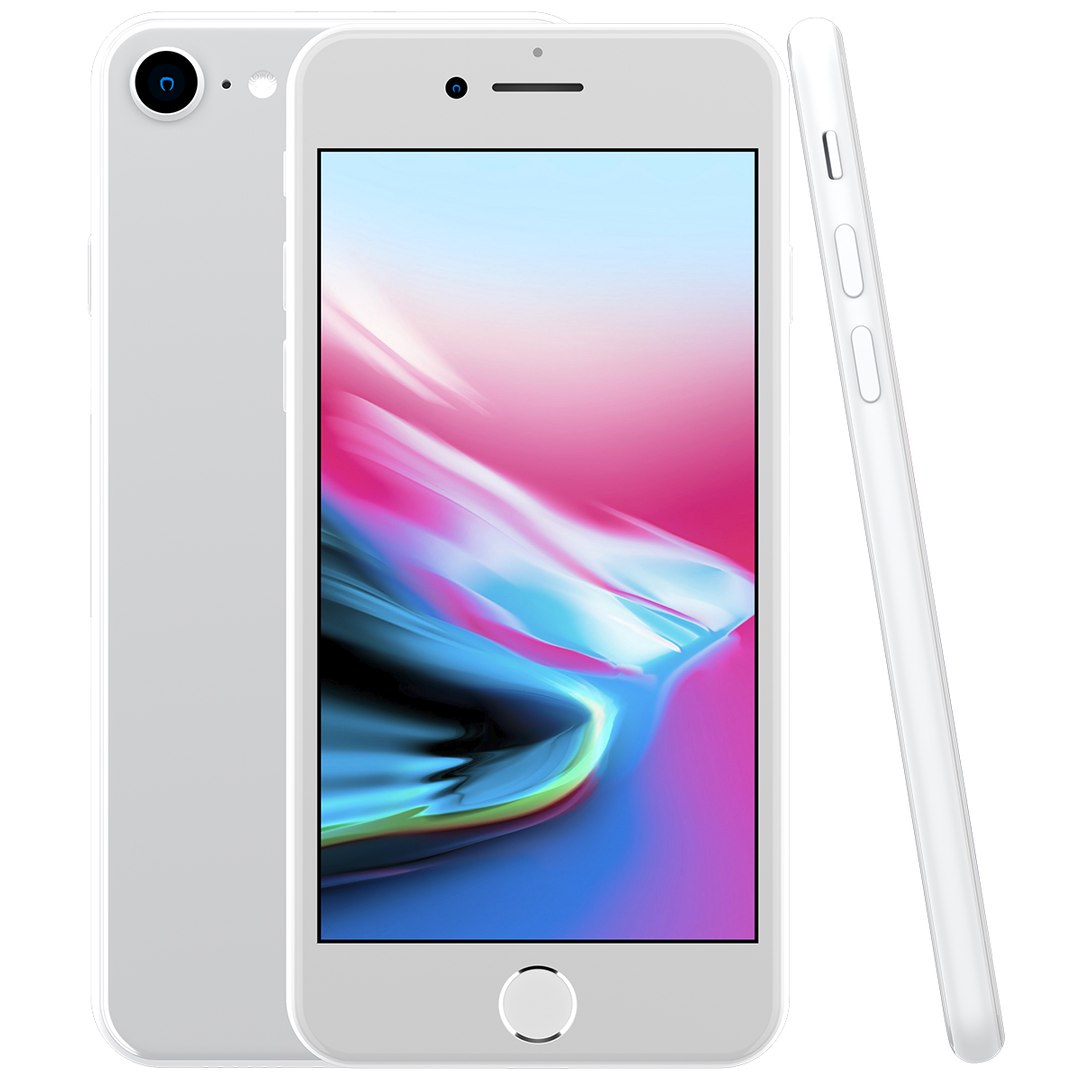 Apple iphone 8 silver model - TurboSquid 1668586