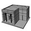 egyptian buildings 3d model