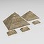 egyptian buildings 3d model