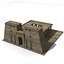egyptian buildings 3d model