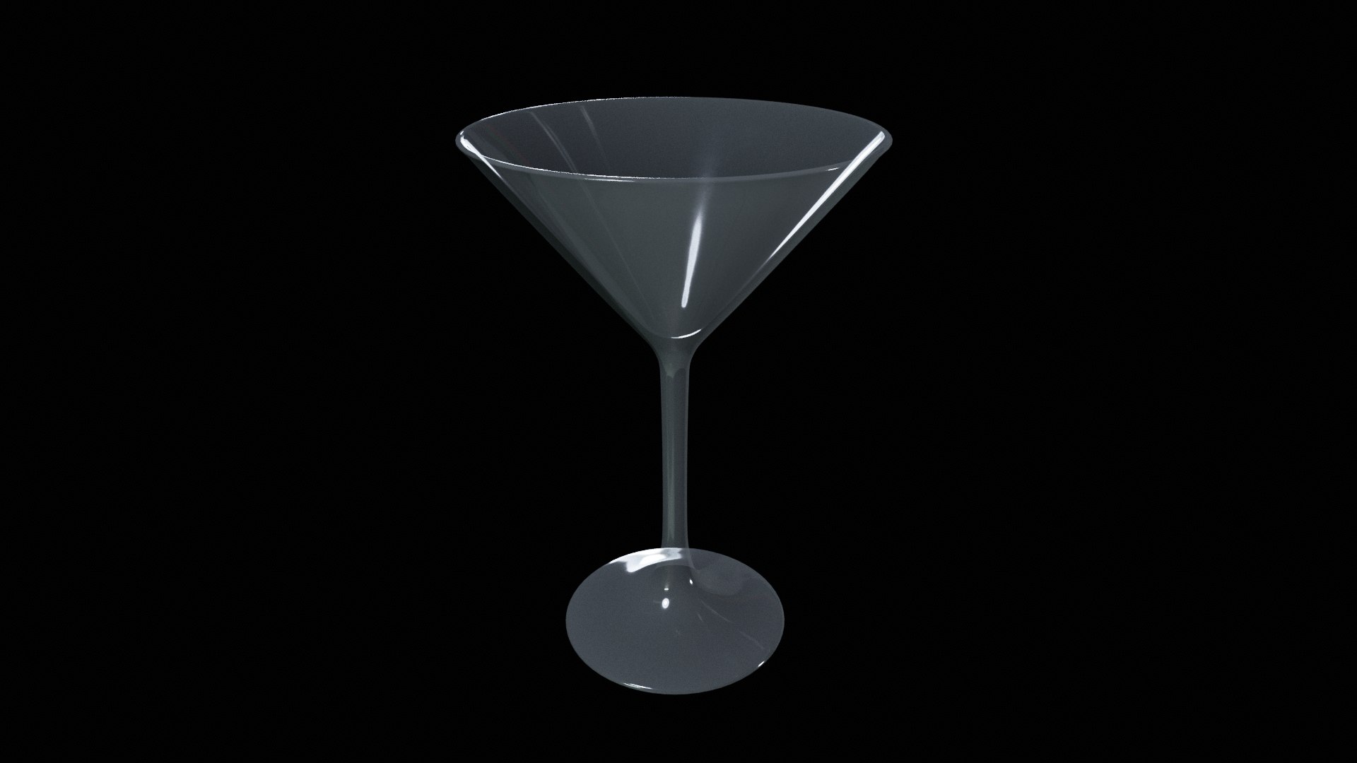 3D Model Glassware-Martini Glasses-GAME READY LOW POLY PBR 3D MODEL Low ...