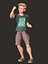 Cartoon Rigged Toon Style Little Boy-Amir Character 3D Model 3D