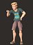 Cartoon Rigged Toon Style Little Boy-Amir Character 3D Model 3D