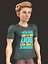 Cartoon Rigged Toon Style Little Boy-Amir Character 3D Model 3D