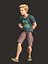 Cartoon Rigged Toon Style Little Boy-Amir Character 3D Model 3D
