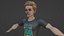 Cartoon Rigged Toon Style Little Boy-Amir Character 3D Model 3D