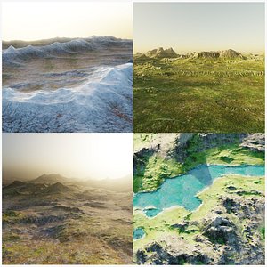 Terrains Collection 3D model