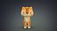 cute cartoon leopard 3D model