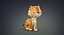 cute cartoon leopard 3D model